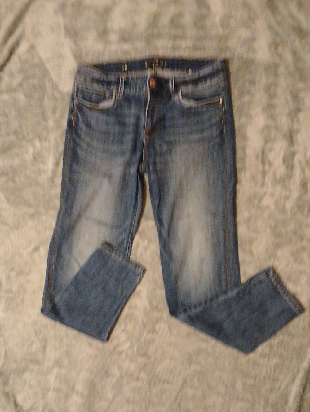 Classic Women's Dark Blue Denim Jeans - Slim Fit